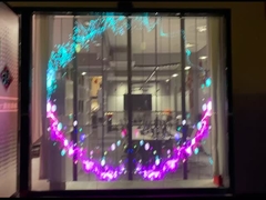 Ηλεκτρονική οθόνη πλέγματος LED για χρήση γυαλιού παραθύρου,εξωτερική διαφήμιση